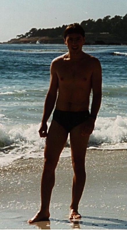 Sergey Brin in a speedo