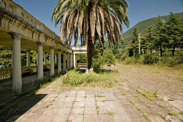 Photo of abandoned railway station